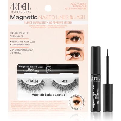 Ardell Magnetic Naked Lash set pentru gene 421 Ardell Magnetic Naked Lash set pentru gene 421