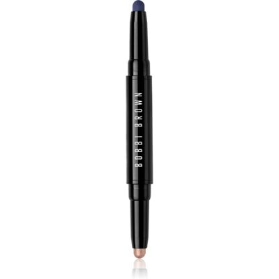 Bobbi Brown Long-Wear Dual-Ended Cream Shadow Stick creion pentru ochi duo culoare Silk / Rich Navy 1.6 g Bobbi Brown Long-Wear Dual-Ended Cream Shadow Stick creion pentru ochi duo culoare Silk / Rich Navy 1.6 g