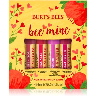 Burt’s Bees Bee Mine balsam de buze cu ceara de albine aroma Pomegranate, Strawberry, Dragonfruit Lemon, Watermelon 4x4.25 g Burt’s Bees Bee Mine balsam de buze cu ceara de albine aroma Pomegranate, Strawberry, Dragonfruit Lemon, Watermelon 4x4.25 g