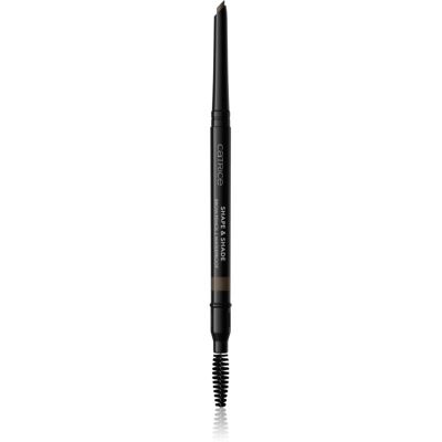 Catrice Shape & Shade Brow Pencil creion pentru sprancene cu pensula culoare 060 Dark Truffle 0.35 g Catrice Shape & Shade Brow Pencil creion pentru sprancene cu pensula culoare 060 Dark Truffle 0.35 g