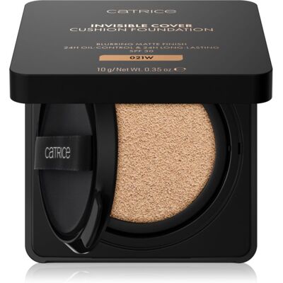 Catrice Invisible Cover Cushion Foundation machiaj matifiant în burete SPF 30 culoare 021W 10 g Catrice Invisible Cover Cushion Foundation machiaj matifiant în burete SPF 30 culoare 021W 10 g