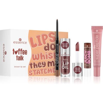 essence toffee talk brown lip set set cadou de buze 01 Pout Au Chocolat essence toffee talk brown lip set set cadou de buze 01 Pout Au Chocolat