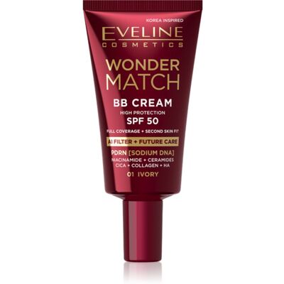 Eveline Cosmetics Wonder Match BB Cream crema BB culoare Ivory 30 ml Eveline Cosmetics Wonder Match BB Cream crema BB culoare Ivory 30 ml