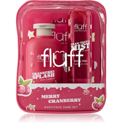 Fluff Christmas Glow Merry Cranberry set cadou de Crăciun Fluff Christmas Glow Merry Cranberry set cadou de Crăciun