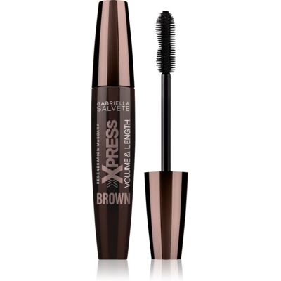 Gabriella Salvete XXPress Volume & Length mascara pentru alungire pentru un volum perfect culoare Brown 11 ml Gabriella Salvete XXPress Volume & Length mascara pentru alungire pentru un volum perfect culoare Brown 11 ml