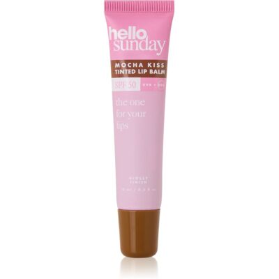 hello sunday the one for your lips tinted lip balm balsam de buze colorat SPF 50 culoare Mocha Kiss 15 ml hello sunday the one for your lips tinted lip balm balsam de buze colorat SPF 50 culoare Mocha Kiss 15 ml