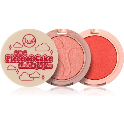 J.Cat Beauty 2 In 1 Piece Of Cake blush pentru iluminare culoare 106 See You Tomato 12.1 g J.Cat Beauty 2 In 1 Piece Of Cake blush pentru iluminare culoare 106 See You Tomato 12.1 g