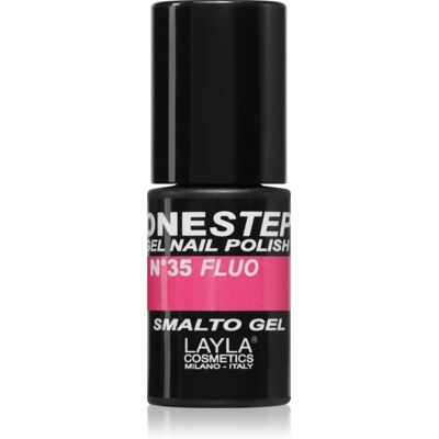 Layla Cosmetics One Step lac de unghii culoare n.35 Strike Fluo 5 ml Layla Cosmetics One Step lac de unghii culoare n.35 Strike Fluo 5 ml
