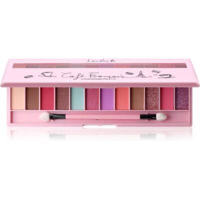 Lovely Café Francais paleta farduri de ochi 12 g Lovely Café Francais paleta farduri de ochi 12 g