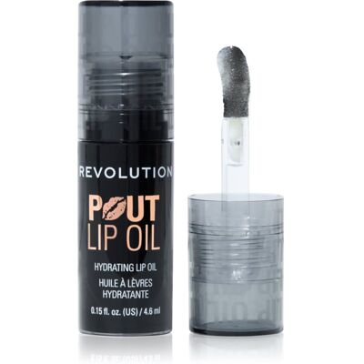 Revolution Pout Lip ulei pentru buze cu efect de hidratare culoare Midnight Black 4.6 ml Revolution Pout Lip ulei pentru buze cu efect de hidratare culoare Midnight Black 4.6 ml