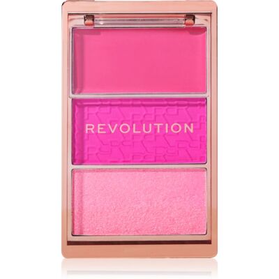 Revolution Blush Icon Palette paleta fard de obraz culoare Hot Pink Flag 9.8 g Revolution Blush Icon Palette paleta fard de obraz culoare Hot Pink Flag 9.8 g