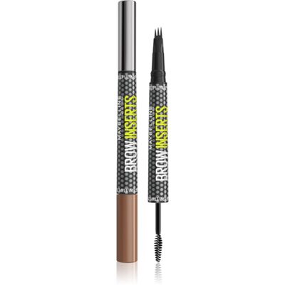 MAYBELLINE NEW YORK Brow Inserts creion pentru sprancene perie 2 in 1 culoare 2 Soft Brown 1.25 ml MAYBELLINE NEW YORK Brow Inserts creion pentru sprancene perie 2 in 1 culoare 2 Soft Brown 1.25 ml