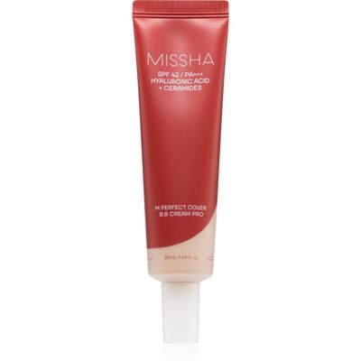 Missha M Perfect Cover BB Cream Pro crema hidratanta BB cu o protectie UV ridicata culoare #17 50 ml Missha M Perfect Cover BB Cream Pro crema hidratanta BB cu o protectie UV ridicata culoare #17 50 ml