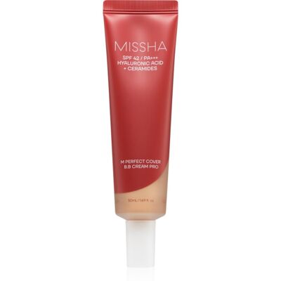 Missha M Perfect Cover BB Cream Pro crema hidratanta BB cu o protectie UV ridicata culoare #25 50 ml Missha M Perfect Cover BB Cream Pro crema hidratanta BB cu o protectie UV ridicata culoare #25 50 ml
