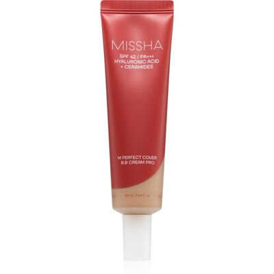 Missha M Perfect Cover BB Cream Pro crema hidratanta BB cu o protectie UV ridicata culoare #33 50 ml Missha M Perfect Cover BB Cream Pro crema hidratanta BB cu o protectie UV ridicata culoare #33 50 ml