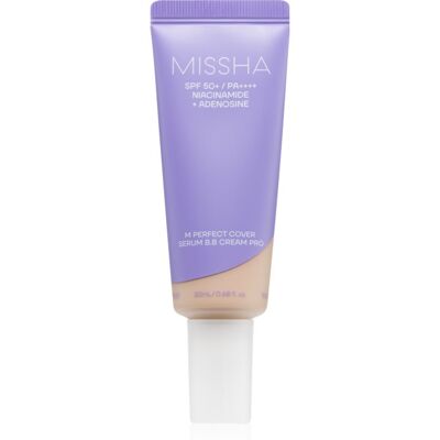 Missha M Perfect Cover Serum BB Cream Pro Crema BB ce ofera aspect perfect pielii SPF 50+ culoare #23 20 ml Missha M Perfect Cover Serum BB Cream Pro Crema BB ce ofera aspect perfect pielii SPF 50+ culoare #23 20 ml