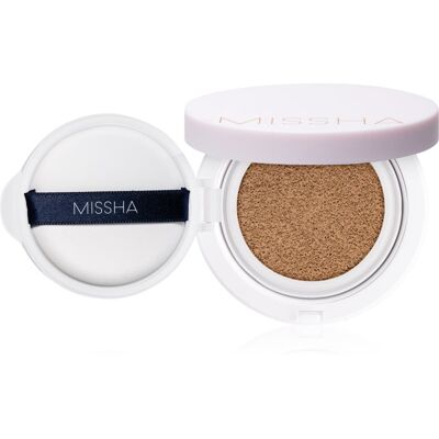 Missha Magic Cushion Cover Lasting burete cu machiaj de lungă durată SPF 50+ culoare #25 Warm Beige 15 g Missha Magic Cushion Cover Lasting burete cu machiaj de lungă durată SPF 50+ culoare #25 Warm Beige 15 g