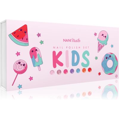 NaniNails NANI Kids Nail Polish Set set de lacuri de unghii pentru copii NaniNails NANI Kids Nail Polish Set set de lacuri de unghii pentru copii