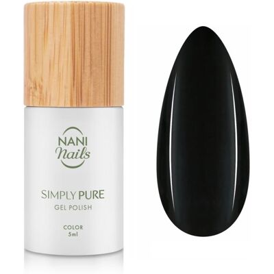 NaniNails Simly Pure unghii cu gel folosind UV / lampă cu LED culoare True Black 5 ml NaniNails Simly Pure unghii cu gel folosind UV / lampă cu LED culoare True Black 5 ml