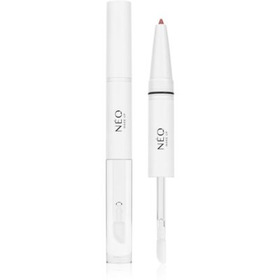 NEO MAKE UP Intense Serum 2in1 Lipliner & Lipgloss creion de contur și luciu de buze culoare 04 Peach Cashmere 1 buc NEO MAKE UP Intense Serum 2in1 Lipliner & Lipgloss creion de contur și luciu de buze culoare 04 Peach Cashmere 1 buc