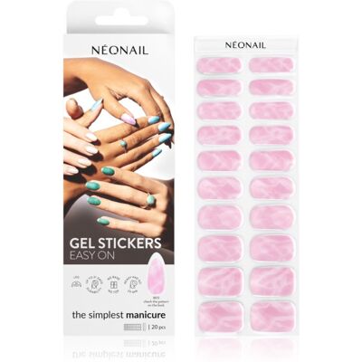 NEONAIL Easy On Gel Stickers folii autocolante pentru unghii cu utilizarea lămpii UV/LED culoare M13 20 buc NEONAIL Easy On Gel Stickers folii autocolante pentru unghii cu utilizarea lămpii UV/LED culoare M13 20 buc