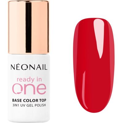 NEONAIL Ready In One 3in1 UV Gel Polish lac de unghii sub forma de gel cu pulbere de diamante culoare 11 One Classic Red 7.2 ml NEONAIL Ready In One 3in1 UV Gel Polish lac de unghii sub forma de gel cu pulbere de diamante culoare 11 One Classic Red 7.2 ml