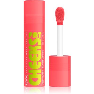 NYX Professional Makeup Fat Cheeks Juicy Blush fard de obraz lichid culoare 05 Peach Plunge 8 ml NYX Professional Makeup Fat Cheeks Juicy Blush fard de obraz lichid culoare 05 Peach Plunge 8 ml