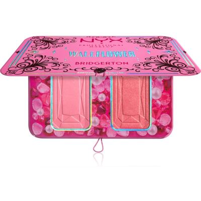 NYX Professional Makeup Bridgerton Royal Blush paleta fard de obraz culoare 01 Wallflower 2x5 g NYX Professional Makeup Bridgerton Royal Blush paleta fard de obraz culoare 01 Wallflower 2x5 g