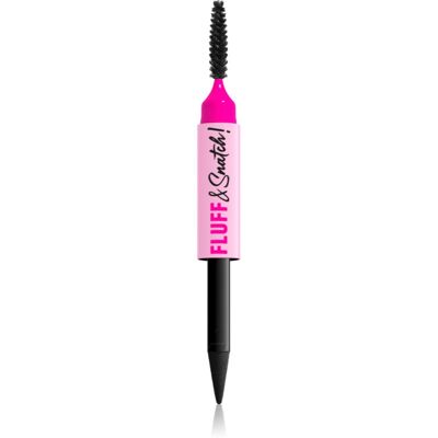 NYX Professional Makeup Fluff & Snatch creion pentru sprancene cu efect de pulbere culoare Black 1 g NYX Professional Makeup Fluff & Snatch creion pentru sprancene cu efect de pulbere culoare Black 1 g