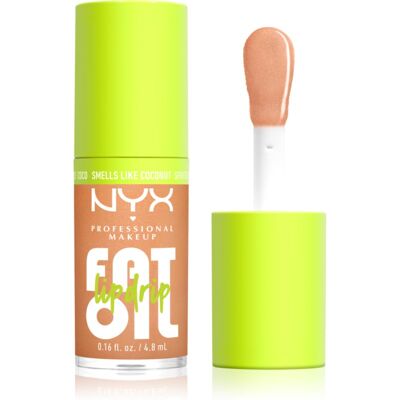 NYX Professional Makeup Fat Oil Lip Drip ulei pentru buze culoare Coconut Cutie 4.8 ml NYX Professional Makeup Fat Oil Lip Drip ulei pentru buze culoare Coconut Cutie 4.8 ml