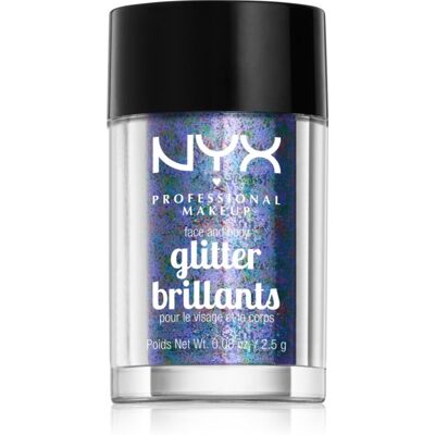 Strălucire pentru față și corp Violeta de la NYX - Durabil, Sclipitor Strălucire pentru față și corp Violeta de la NYX - Durabil, Sclipitor