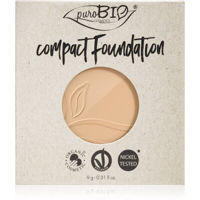 puroBIO Cosmetics Compact Foundation pudra compactra - refill SPF 10 culoare 01 9 g puroBIO Cosmetics Compact Foundation pudra compactra - refill SPF 10 culoare 01 9 g