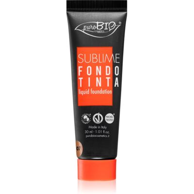 puroBIO Cosmetics Sublime fond de ten lichid culoare 07 30 ml puroBIO Cosmetics Sublime fond de ten lichid culoare 07 30 ml