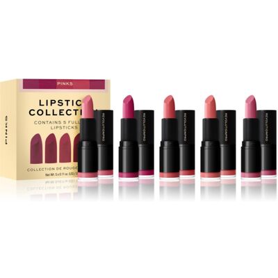 Revolution PRO Lipstick Collection set de rujuri culoare Pinks 5 buc Revolution PRO Lipstick Collection set de rujuri culoare Pinks 5 buc