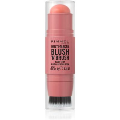 Rimmel Multi-Tasker Blush'N'brush blush stick cu pensulă culoare 100 Cotton Candy 8 g Rimmel Multi-Tasker Blush'N'brush blush stick cu pensulă culoare 100 Cotton Candy 8 g