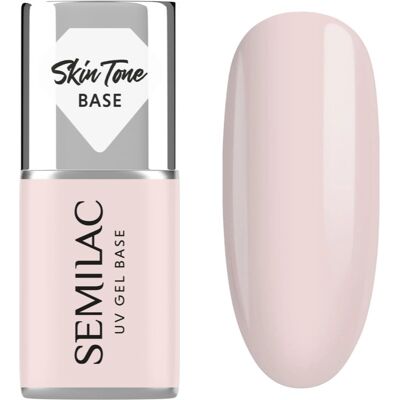 Semilac UV Gel Base Skin Tone Base baza gel pentru unghii culoare Écru 7 ml Semilac UV Gel Base Skin Tone Base baza gel pentru unghii culoare Écru 7 ml