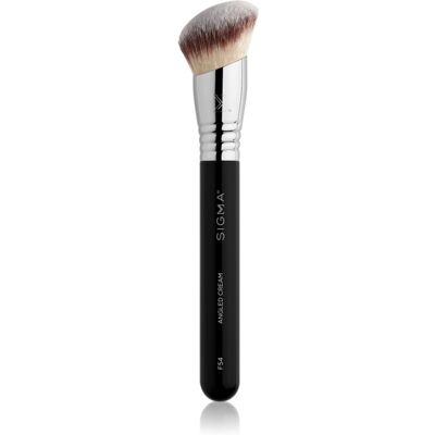 Sigma Beauty Face F54 Angled Cream pensula pentru aplicarea produselor cu consistenta lichida sau cremoasa 1 buc Sigma Beauty Face F54 Angled Cream pensula pentru aplicarea produselor cu consistenta lichida sau cremoasa 1 buc