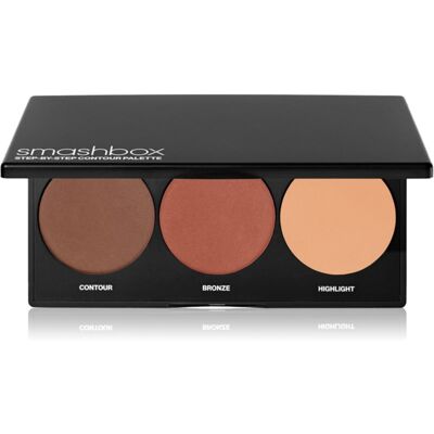 Smashbox Step-By-Step Contour Palette Patela pentru conturul fetei culoare Deep 8.68 g Smashbox Step-By-Step Contour Palette Patela pentru conturul fetei culoare Deep 8.68 g