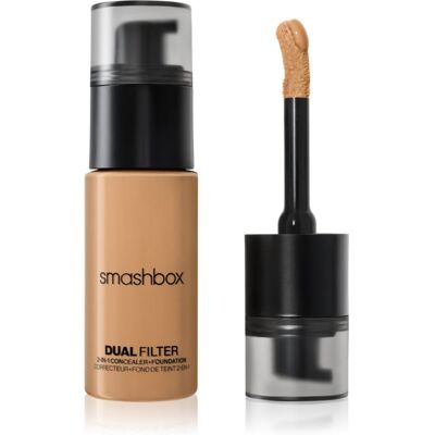 Smashbox DUAL-FILTER 2-in-1 Concealer + Foundation make-up si corector culoare Medium Tan 21 Warm 23.6 ml Smashbox DUAL-FILTER 2-in-1 Concealer + Foundation make-up si corector culoare Medium Tan 21 Warm 23.6 ml