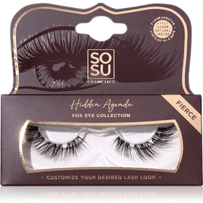 SOSU Cosmetics Hidden Agenda Fox Eye Collection gene false culoare Fierce 1 buc SOSU Cosmetics Hidden Agenda Fox Eye Collection gene false culoare Fierce 1 buc