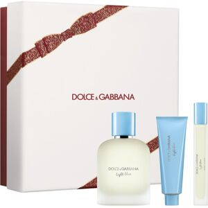 Dolce&Gabbana Light Blue Pour Homme EDT Trio Gift Set set cadou pentru bărbați Dolce&Gabbana Light Blue Pour Homme EDT Trio Gift Set set cadou pentru bărbați