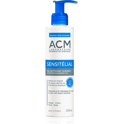 ACM Sensitélial Ultra Rich Cleansing Gel gel hidratant de curatare pentru piele uscata spre atopica 200 ml ACM Sensitélial Ultra Rich Cleansing Gel gel hidratant de curatare pentru piele uscata spre atopica 200 ml