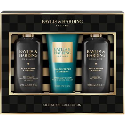 Baylis & Harding Black Pepper & Ginseng set cadou corp si fata Baylis & Harding Black Pepper & Ginseng set cadou corp si fata