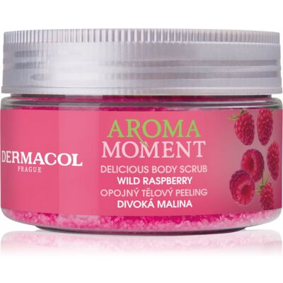 Dermacol Aroma Moment Wild Raspberry exfoliant de corp cu zahăr cu arome de zmeura 200 g Dermacol Aroma Moment Wild Raspberry exfoliant de corp cu zahăr cu arome de zmeura 200 g