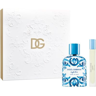 Dolce&Gabbana Light Blue Capri In Love Pour Homme Gift Set set cadou pentru bărbați Dolce&Gabbana Light Blue Capri In Love Pour Homme Gift Set set cadou pentru bărbați