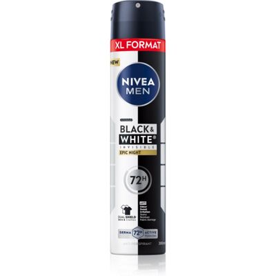 NIVEA MEN Black & White Epic Night spray anti-perspirant pentru barbati 200 ml NIVEA MEN Black & White Epic Night spray anti-perspirant pentru barbati 200 ml