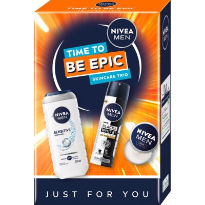 NIVEA MEN Time to Be Epic set cadou pentru corp NIVEA MEN Time to Be Epic set cadou pentru corp