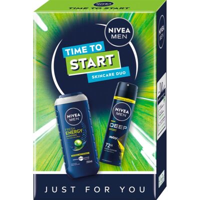 NIVEA MEN Time to Start set cadou pentru corp NIVEA MEN Time to Start set cadou pentru corp