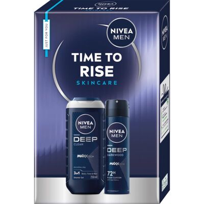 NIVEA MEN Time to Rise set cadou pentru corp NIVEA MEN Time to Rise set cadou pentru corp