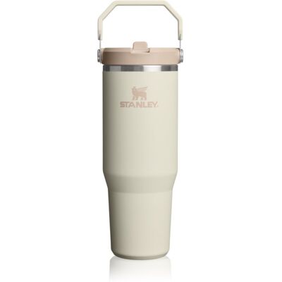 Stanley IceFlow™ Flip Straw 2.0 Tumbler sticlă termos din oțel inoxidabil Cream 890 ml Stanley IceFlow™ Flip Straw 2.0 Tumbler sticlă termos din oțel inoxidabil Cream 890 ml